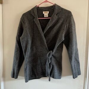 vintage talbots wrap-front cardigan